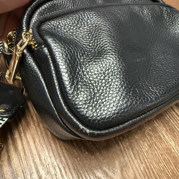 POM POM LONDON Black Mayfair  Crossbody Bag - Picture 10 of 11